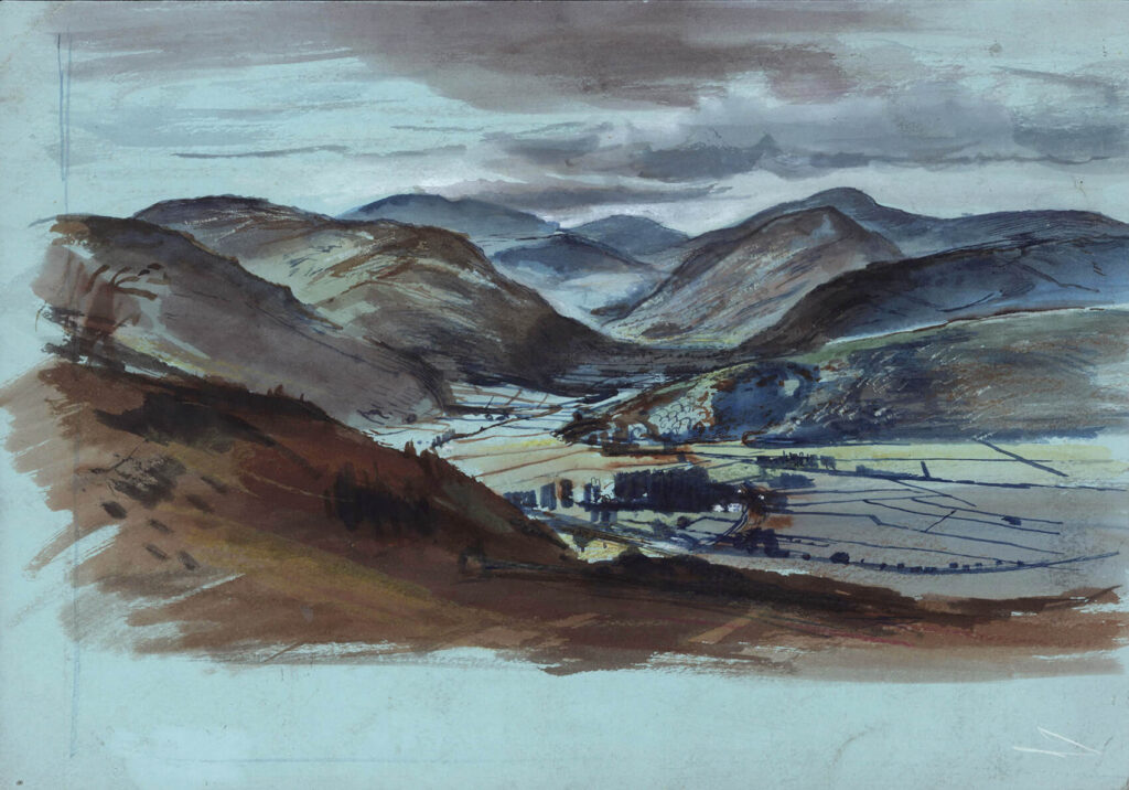 Alan Sorrell - Mountain Landscape (recto)