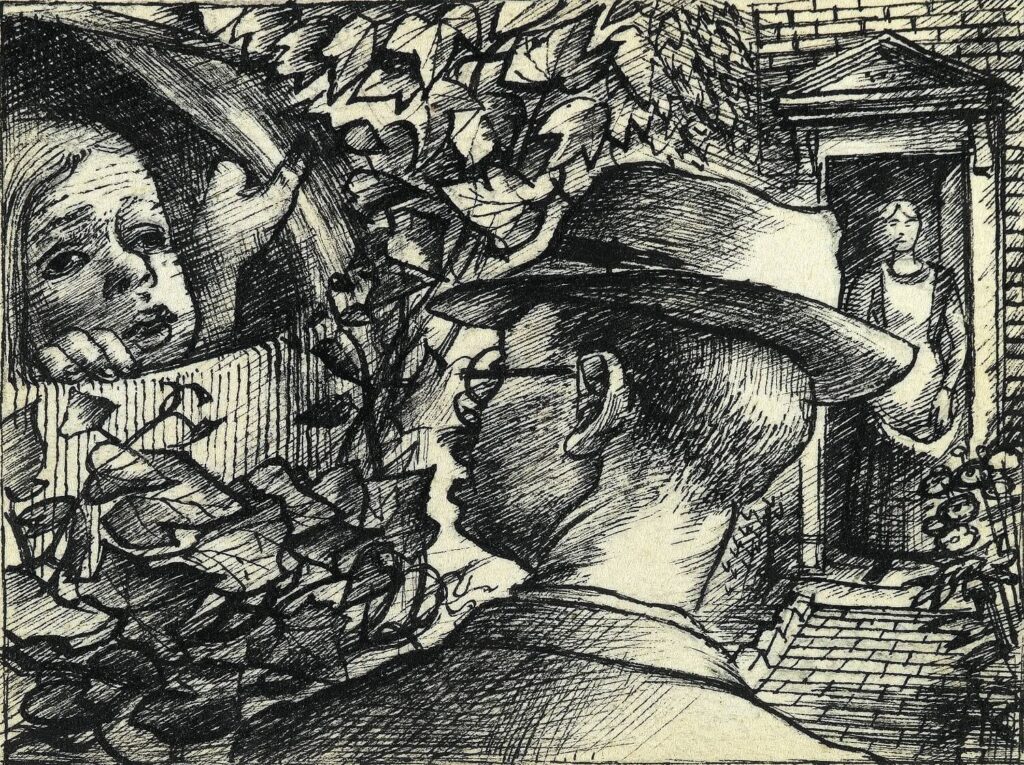 Alan Sorrell - Self Portrait (Illustration for The Broken Gates)