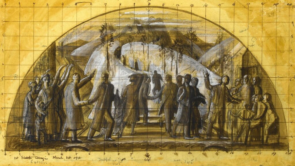 Alan Sorrell - Sketch for examination competition