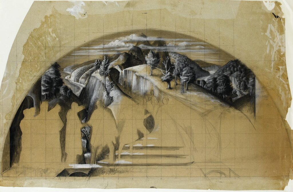 Alan Sorrell - Study for People Seeking After Wisdom