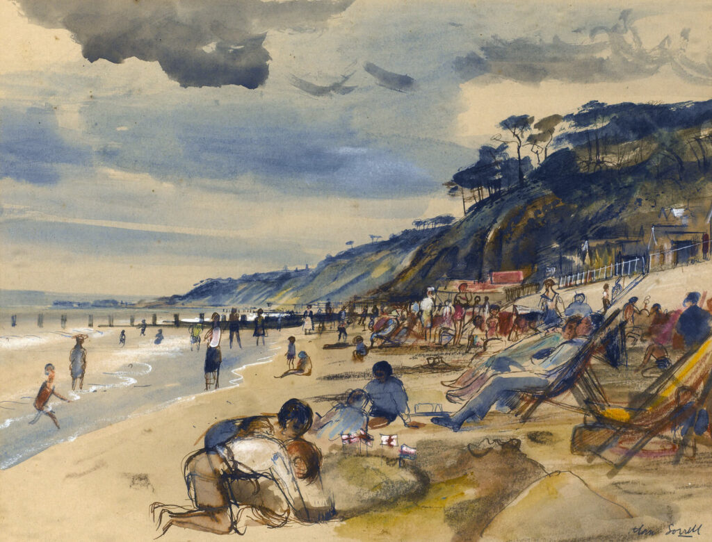 Alan Sorrell - The Beach at Southend