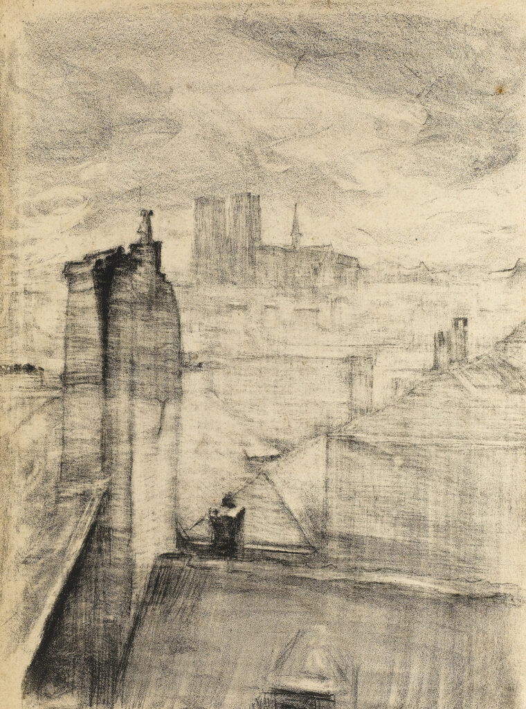 Albert de Belleroche - City rooftops