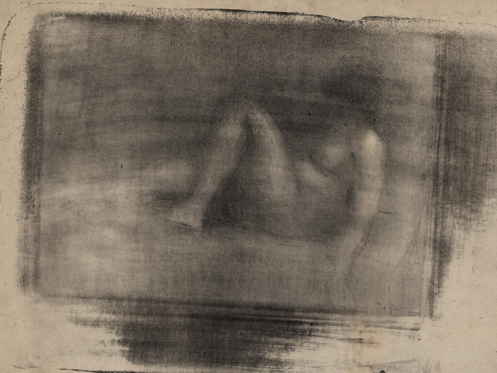 Albert de Belleroche - Nude lying on bed