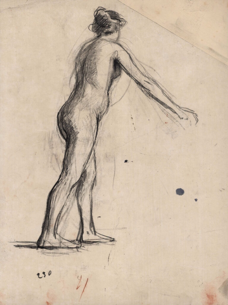 Albert de Belleroche - Standing female nude