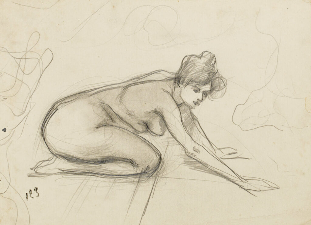Albert de Belleroche - Study of a nude