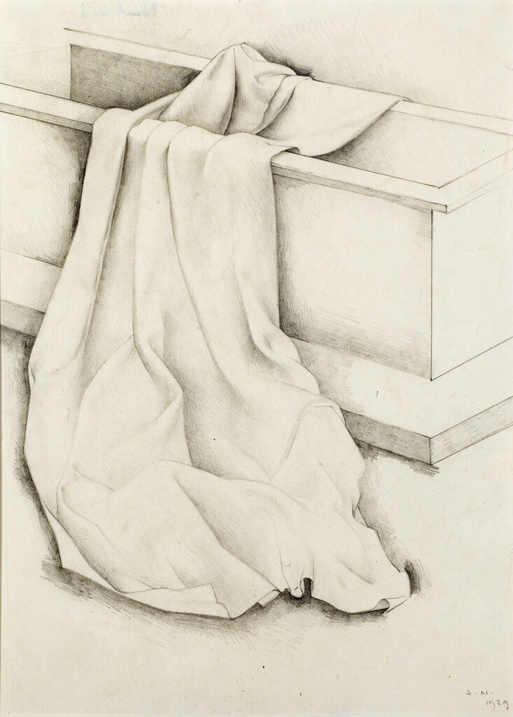 Anne Newland - Cloth draped over a chest