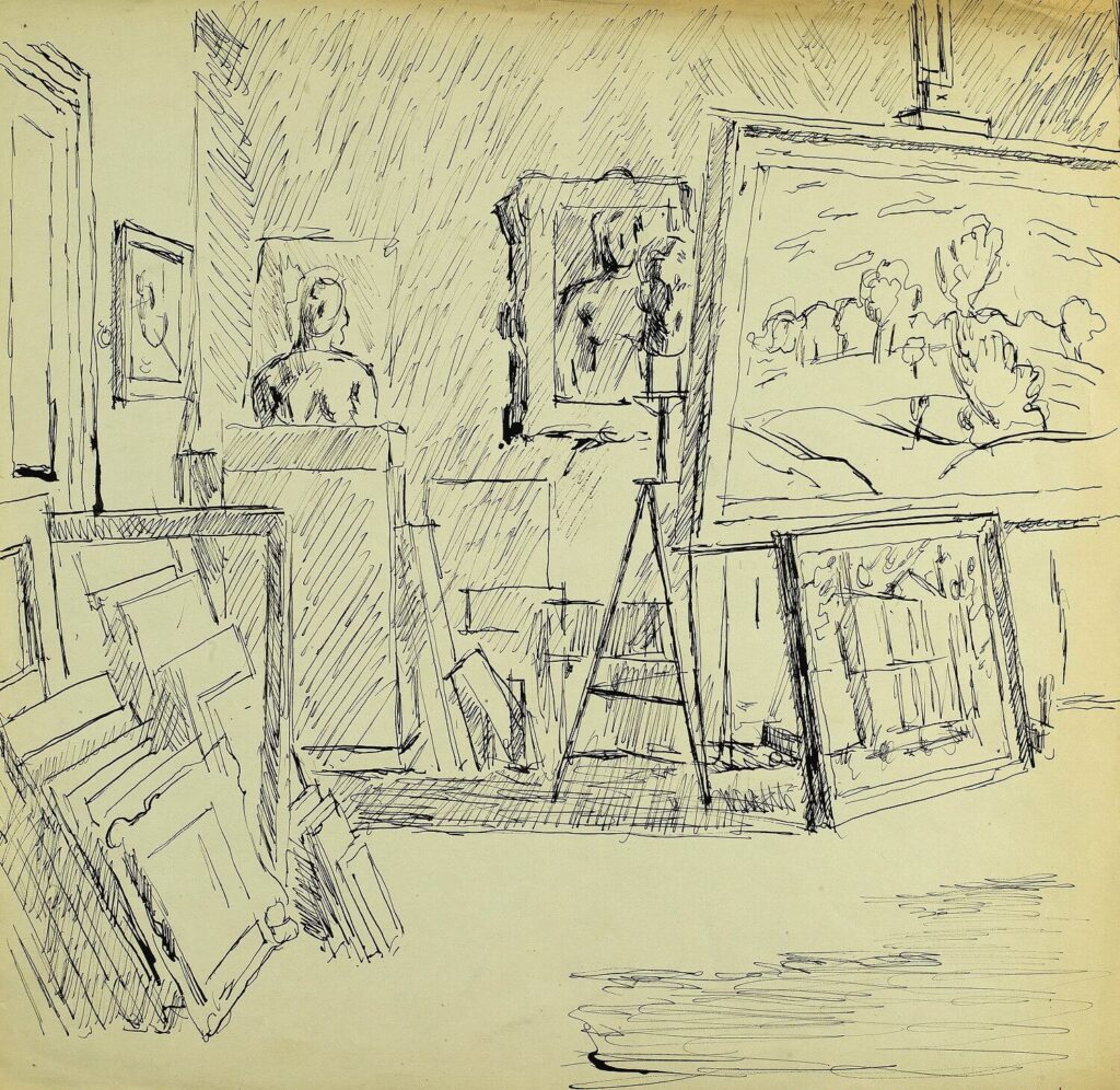 Archibald Ziegler - Artist's Studio