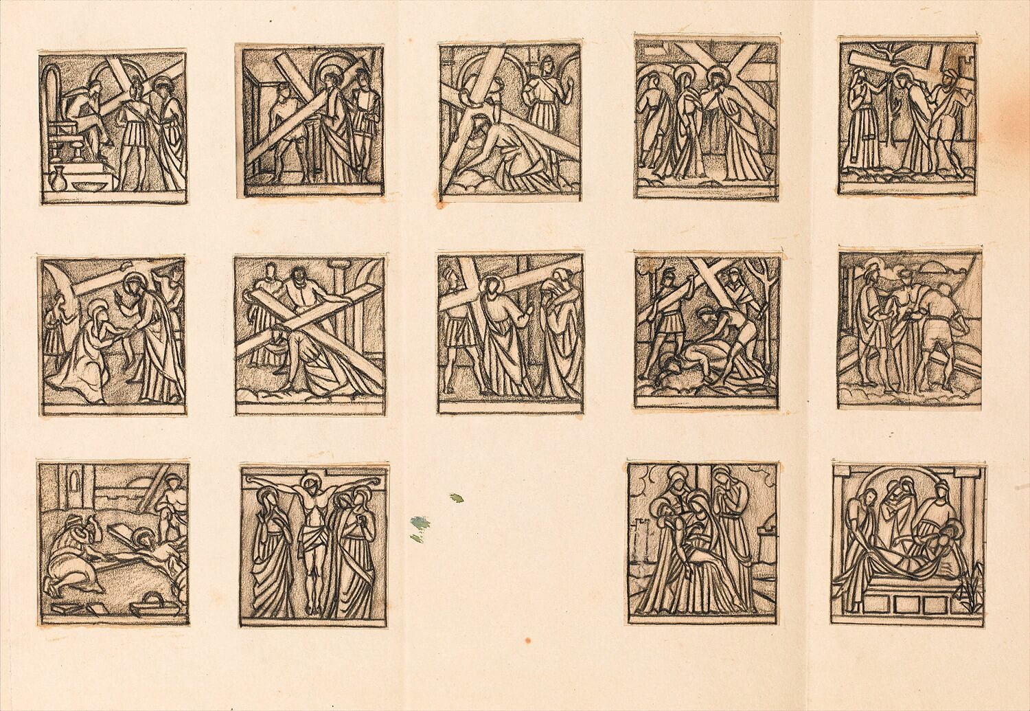 Fourteen Stations Of The Cross Modern British Art Gallery