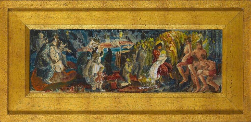 Arthur Kemp - Study for a Mural with Atheletes