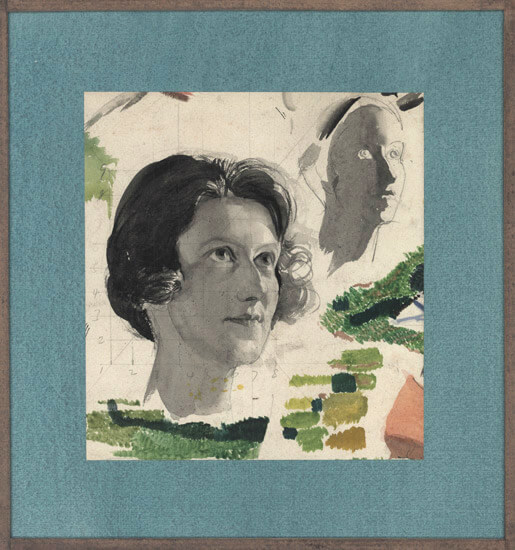 Arthur Kemp - Study for a woman's portrait