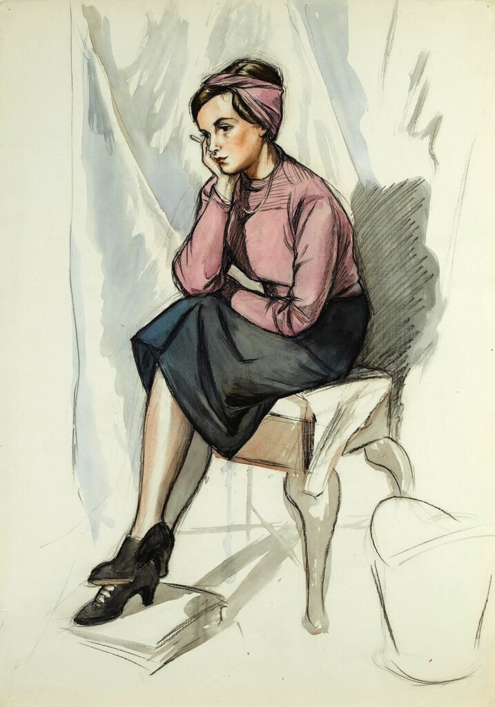 Barbara Constance Freeman - Seated woman