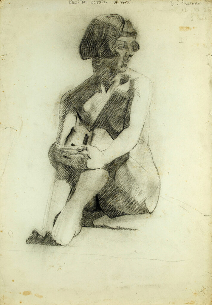 Barbara Constance Freeman - Study of seated nude