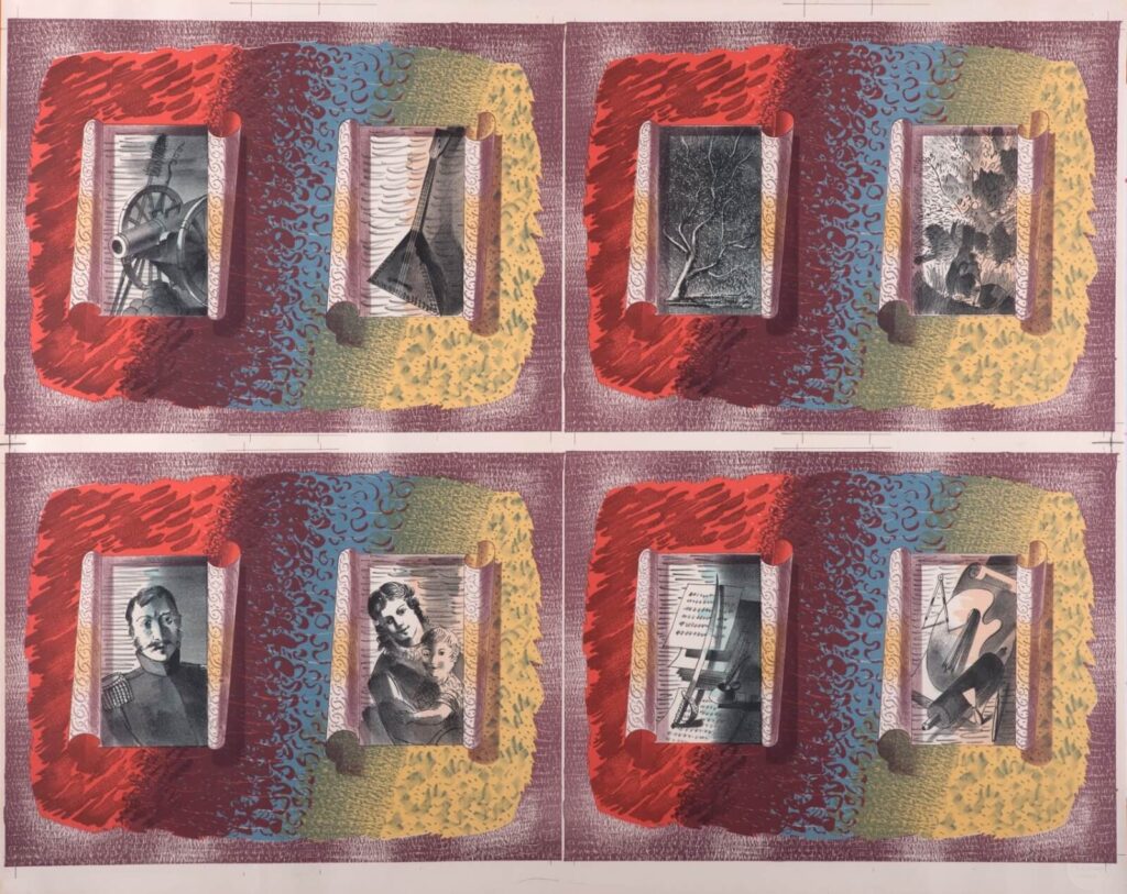 Barnett Freedman - Emd paper designs for War and Peace