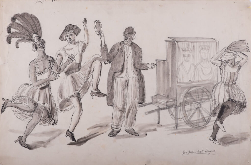 Barnett Freedman - Four Men - Street Players