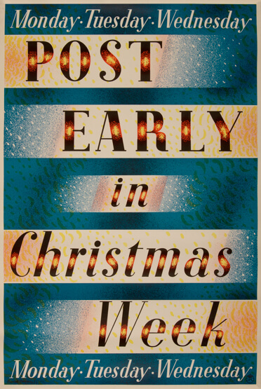 Barnett Freedman - Post Early in Christmas Week