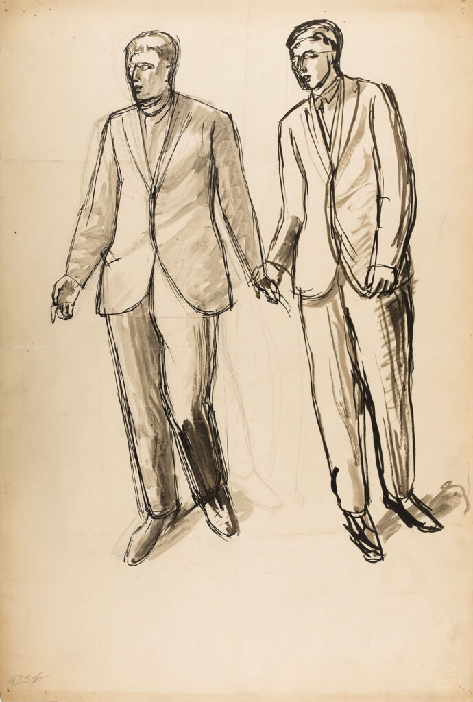 Barnett Freedman - Preliminary study for Sketch for Portrait of Young Man