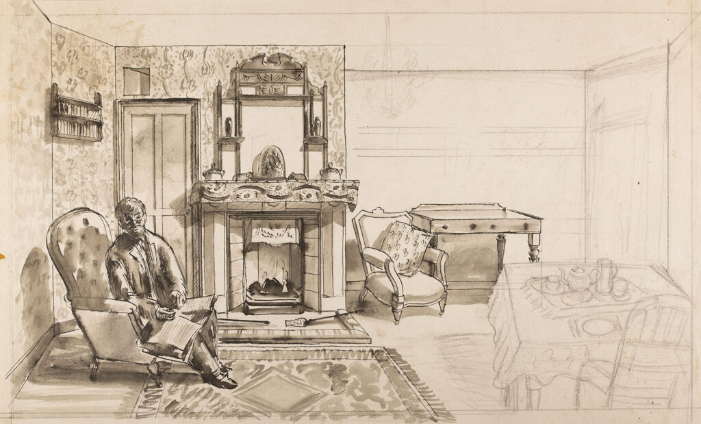 Barnett Freedman - Study for Charade