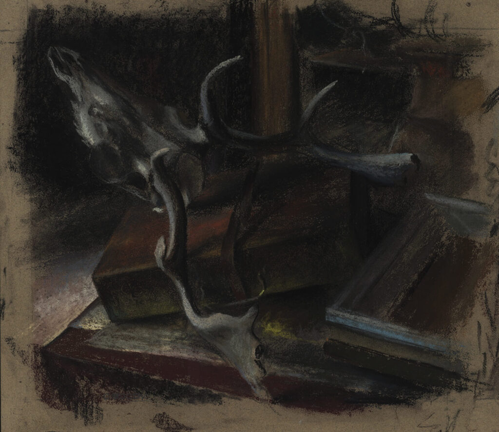 Catherine Olive Moody - A corner of the artists's studio