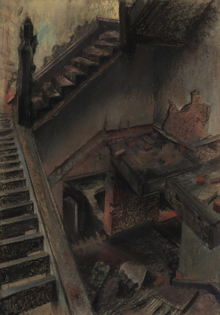 Catherine Olive Moody - Stairwell of a derelict house
