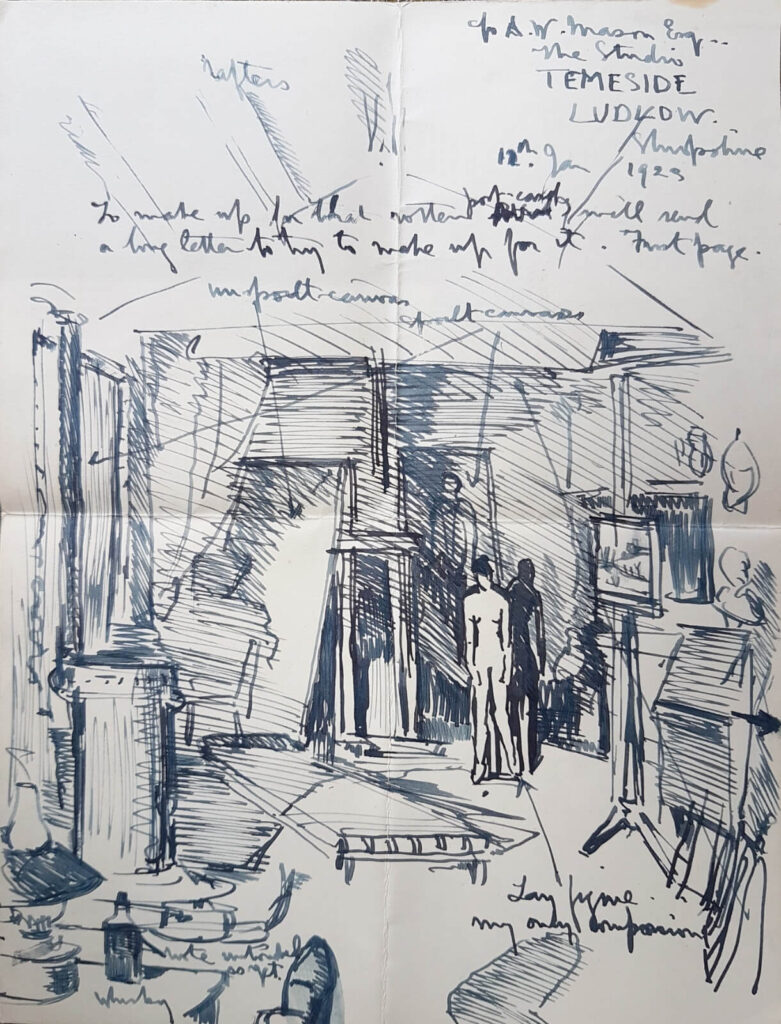 Charles Cundall - Arnold Mason's Ludlow studio