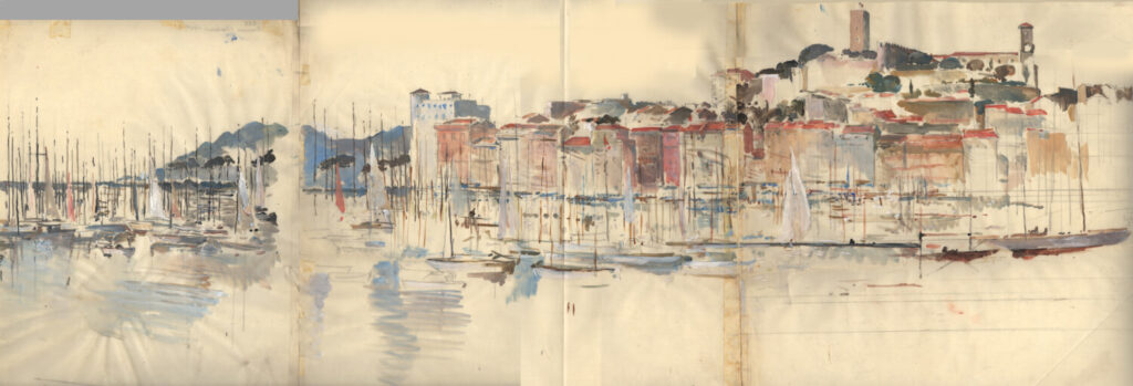 Charles Cundall - Le Suquet at Cannes