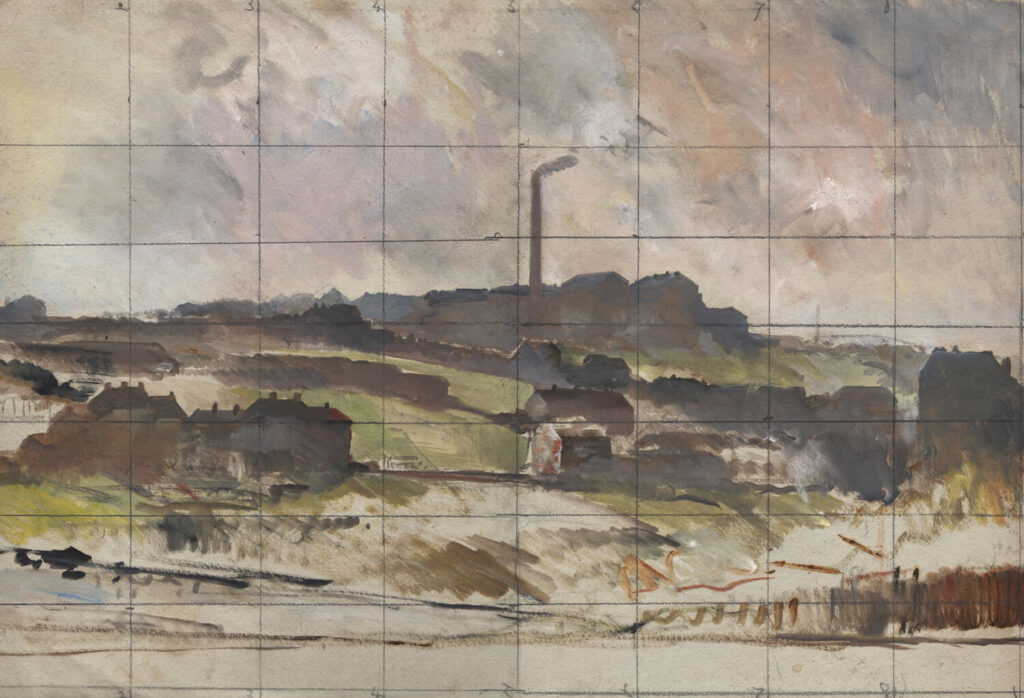 Charles Cundall - Sketch for Prospect Mills