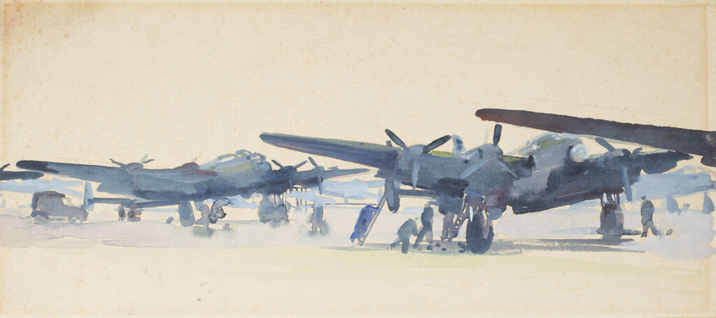 Charles Cundall - Study for Lancasters