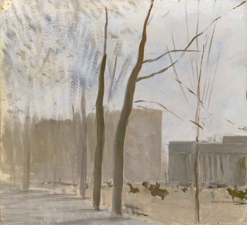Charles Cundall - Study of Apsley gate from Hyde Park London