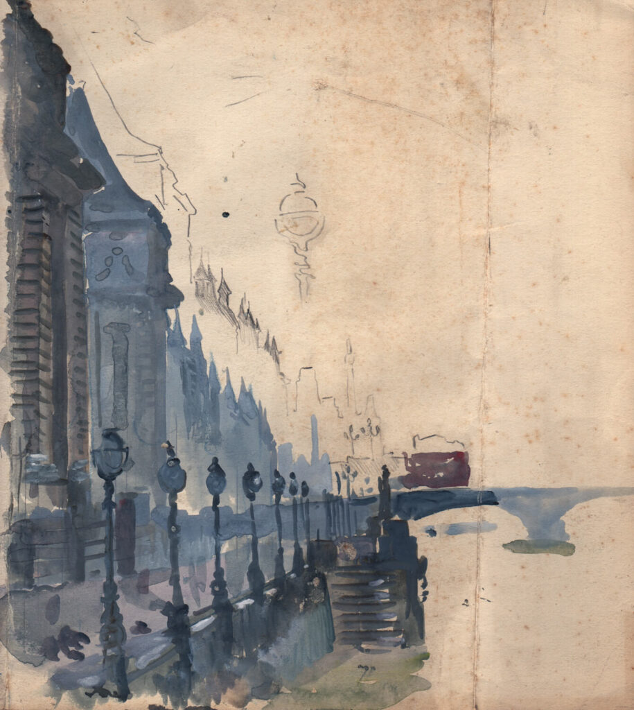 Charles Cundall - The Embankment