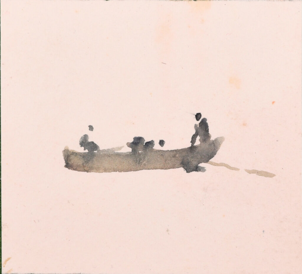 Charles Cundall - Three men in a boat