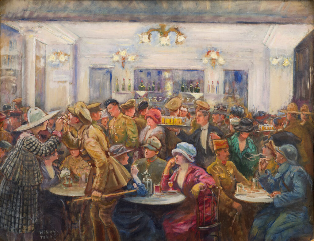 Charles Henry Tenré - L'abreuvoir de L'Olympia pendant un entr'acte