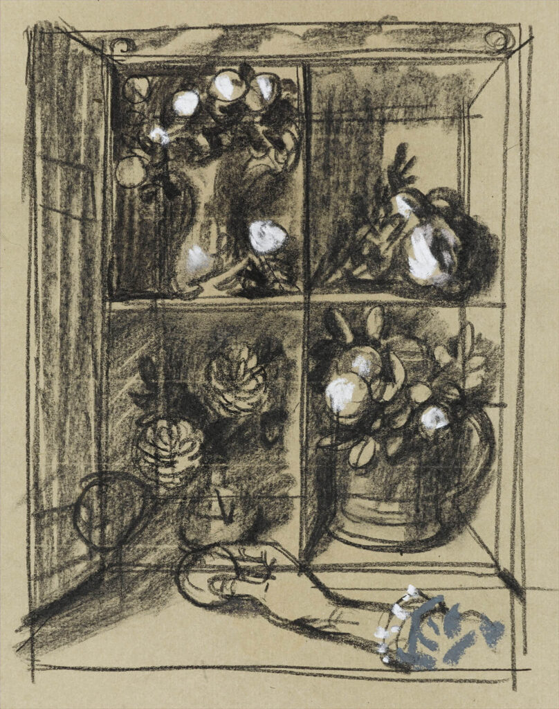 Charles Mahoney - Still Life with Orange Box and Hand