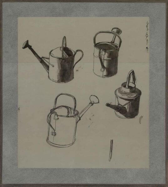 Charles Mahoney - Studies for watering can