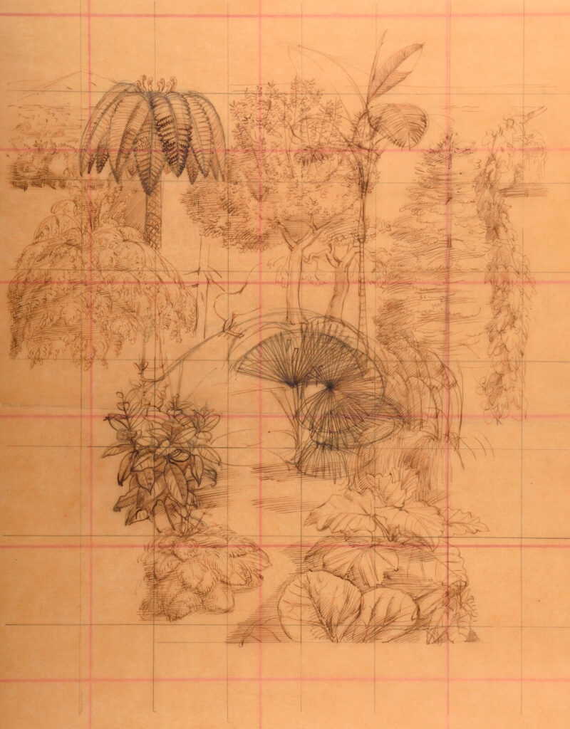 Charles Mahoney - Study for Adam and Eve in the Garden of Eden