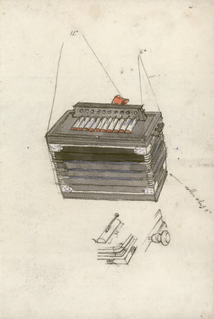 Charles Mahoney - Study of a piano accordeon