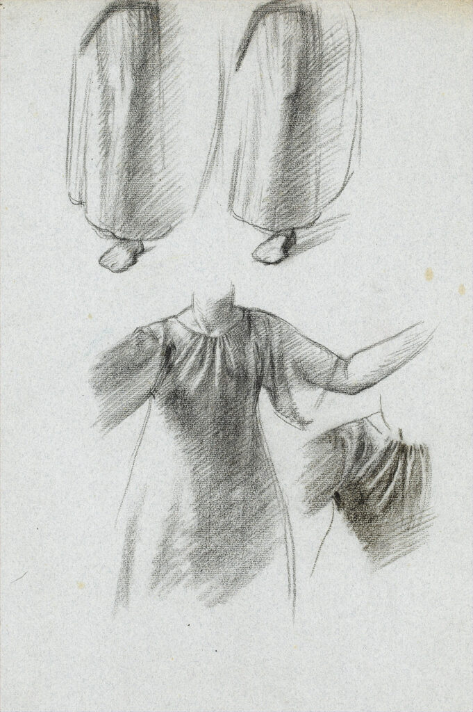Charles Mahoney - Study of woman and dress