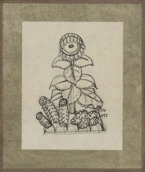 Charles Mahoney - Sunflower and ferns