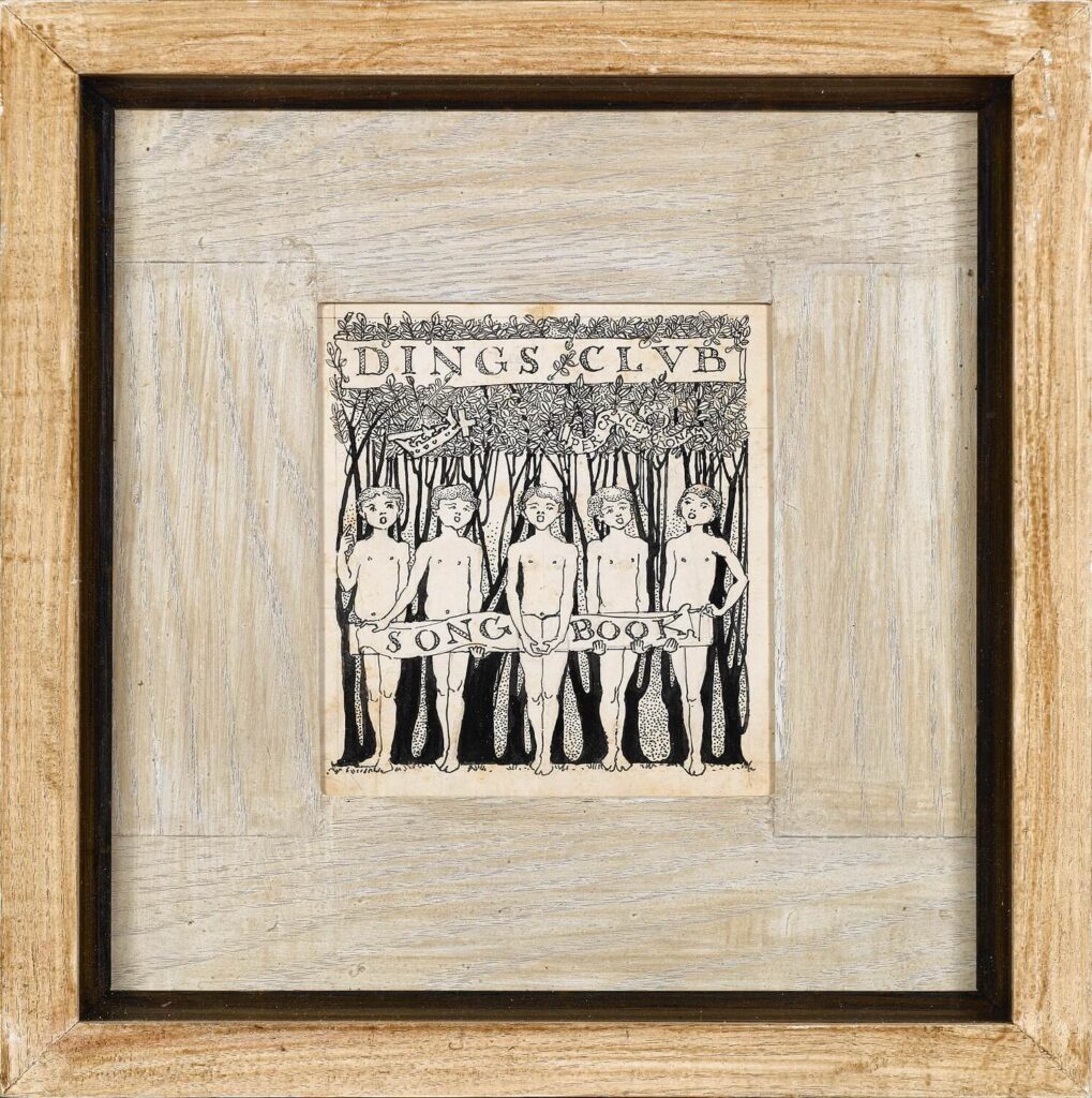 Charles Robert Ashbee - Design for Dings Club Songbook