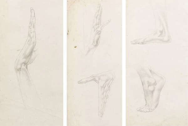 Charles Sargeant Jagger - Unbound sketchbook with Studies for Scandal