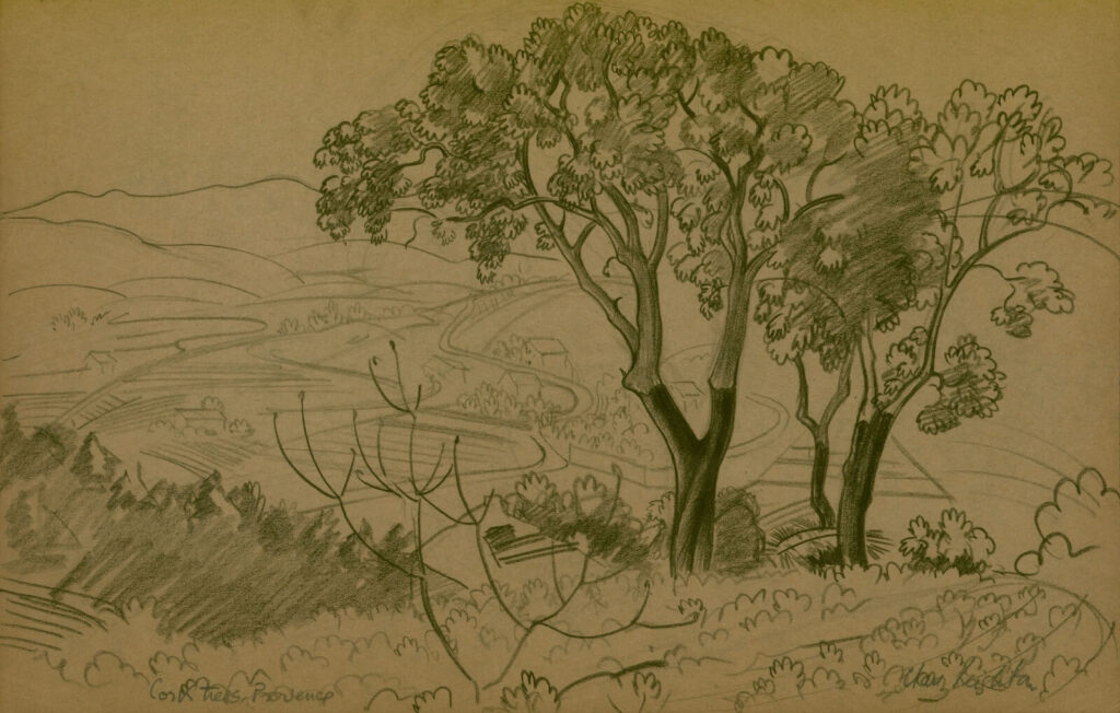 Clare Leighton - Cork Trees Provence