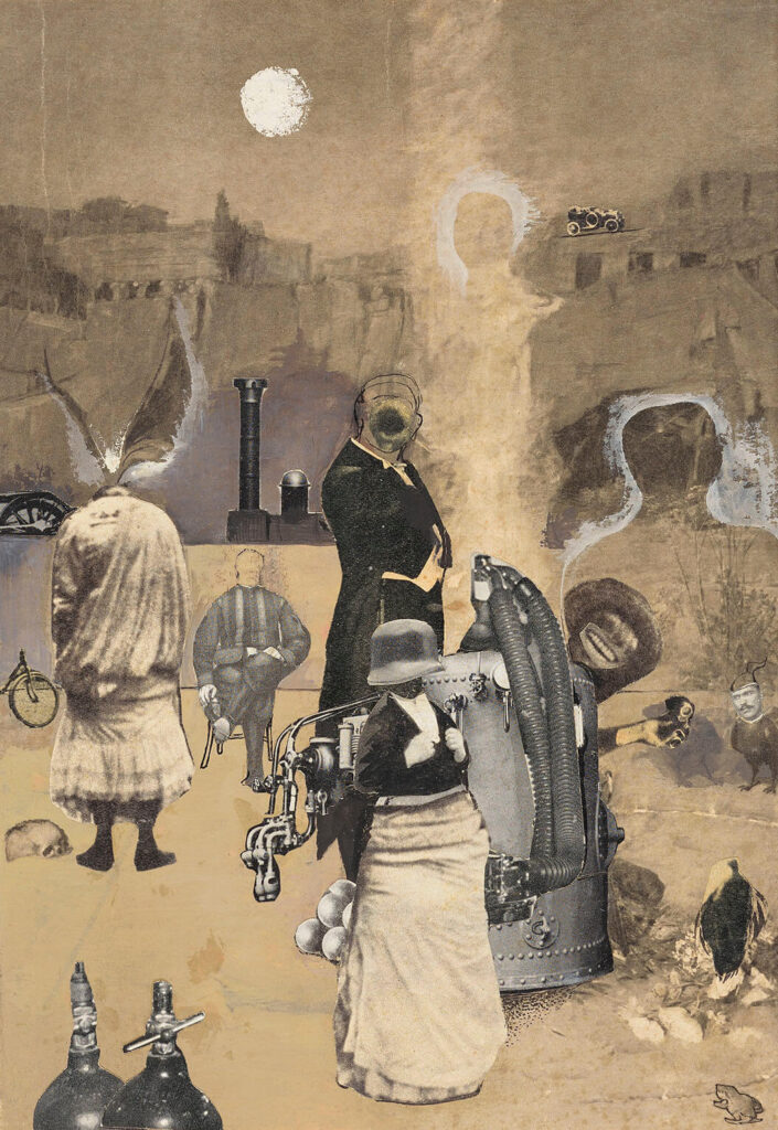 David Evans (1929–1988) - An Evening Out; (The Magic Circle)