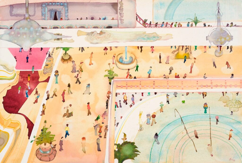 David Evans (1929–1988) - At the Plaza