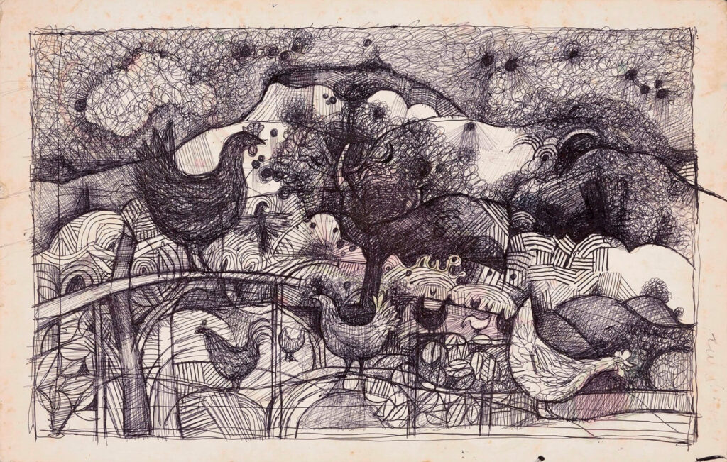 David Evans (1929–1988) - Chickens