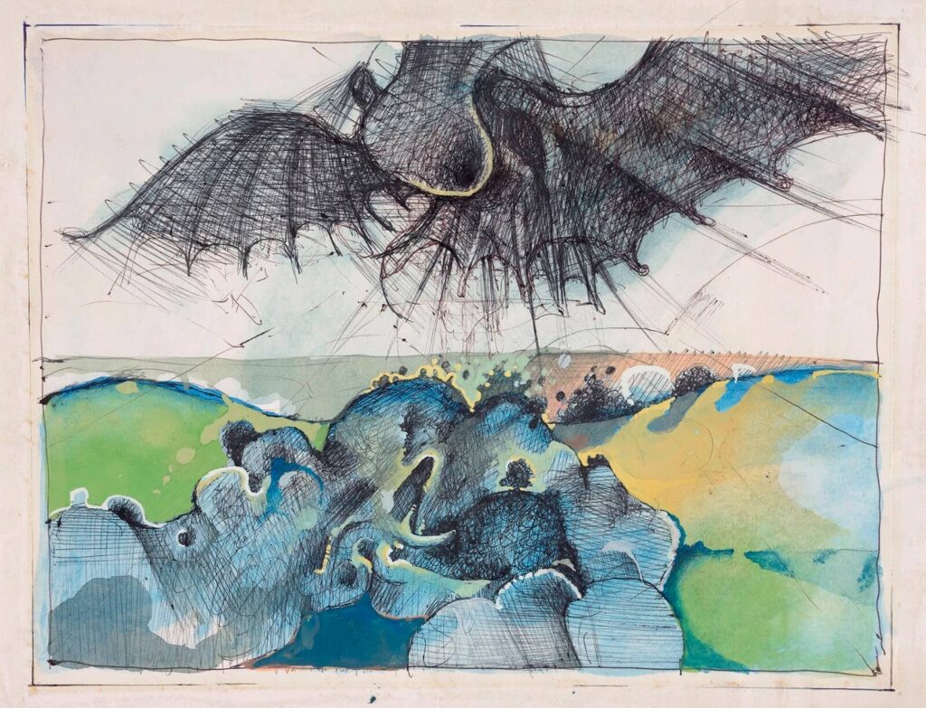 David Evans (1929–1988) - Study for Angel