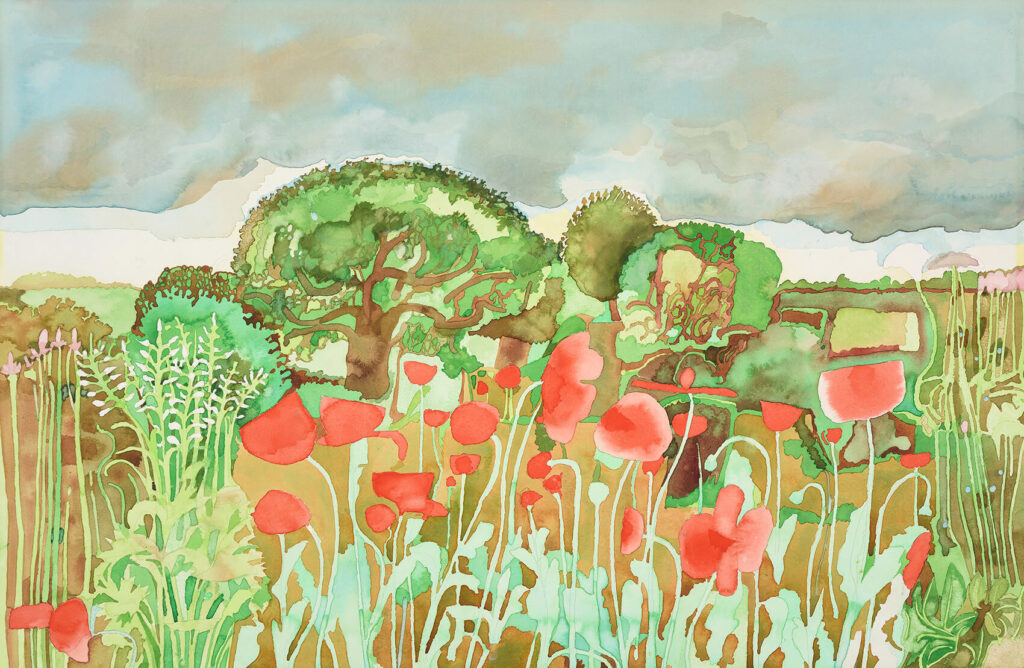 David Evans (1929–1988) - Wild of poppies