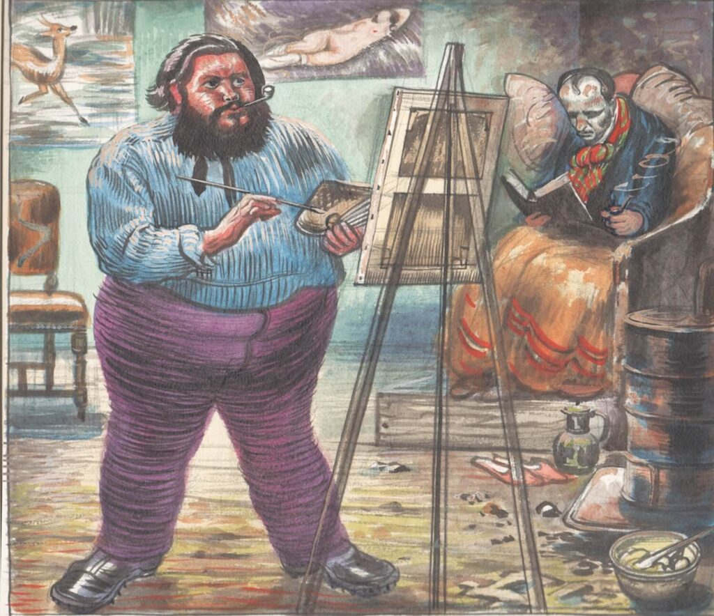 Douglas Percy Bliss - Courbet and Baudelaire