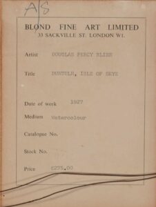 Back label (Isle of Sky)