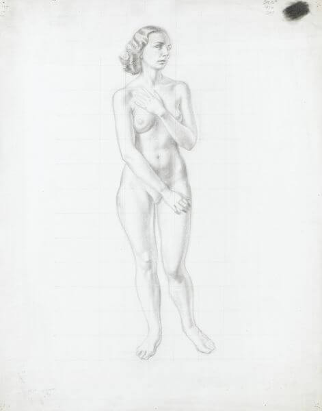 Edward Irvine Halliday - Full length nude