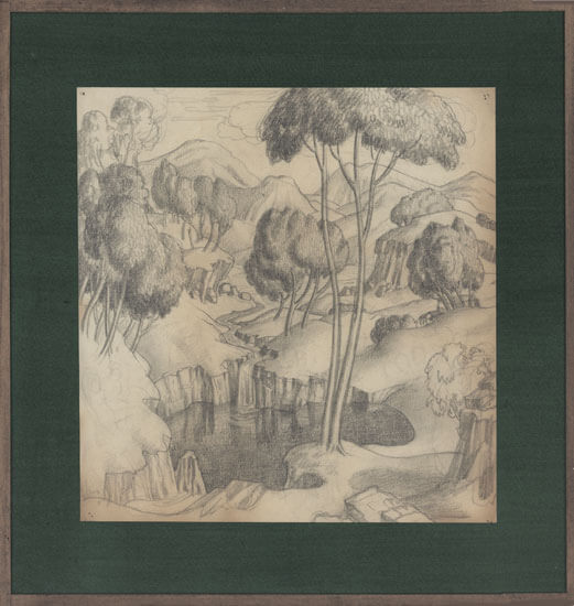 Edward Irvine Halliday - Landscape Study