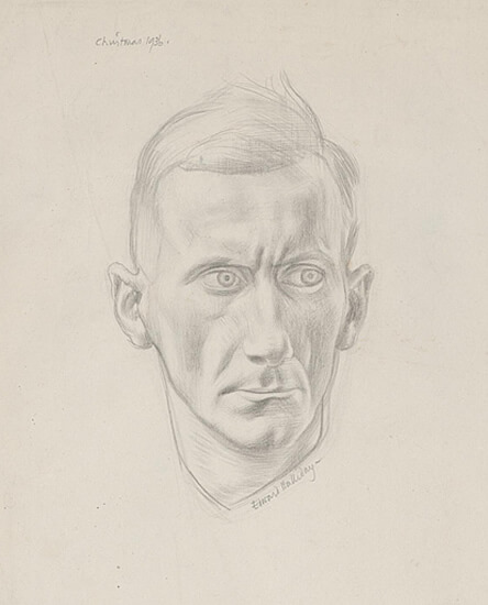 Edward Irvine Halliday - Portrait study